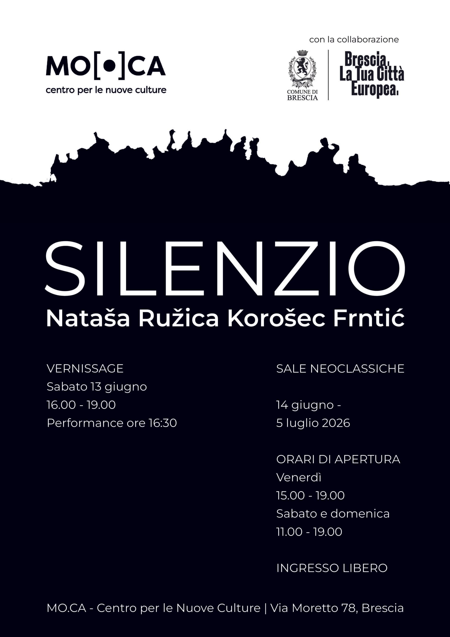 Silenzio, di Nataša Ružica Korošec Frntić — Mostre a Brescia, venerdì 5 giugno