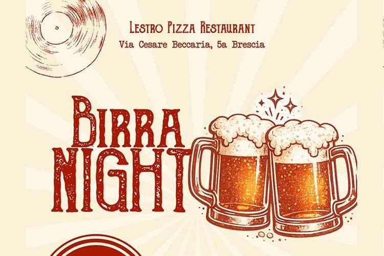 Serata di degustazione birra al Lestro Pizza Restaurant di Brescia — Food a Brescia, venerdì 22 maggio