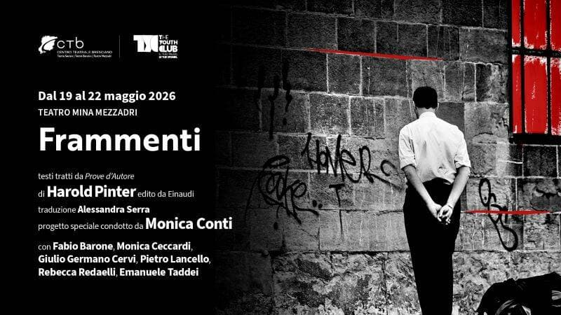 Monica Conti in scena con “Frammenti” al Teatro Mina Mezzadri — Teatro a Brescia, 19–22 maggio